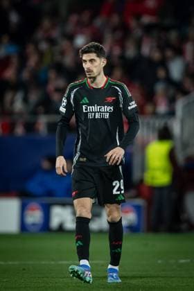 January 29, 2025, Girona, Spain: Kai Havertz (Arsenal FC) seen during a UEFA Champions League match between Girona FC and Arsenal FC at Estadi Municipal de Montilivi. Final Score Girona FC 1 : 2 Arsenal FC Girona Spain - ZUMAs197 20250129_aaa_s197_387 Copyright: xFelipexMondinox