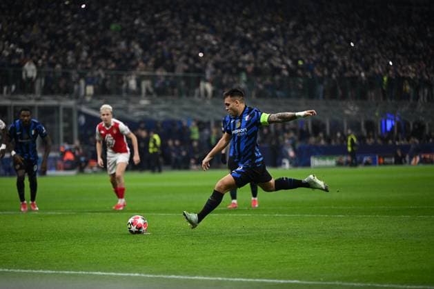 CALCIO - UEFA Champions League - Inter - FC Internazionale vs AS Monaco Lautaro Martinez of FC Internazionale scores a penalty during the UEFA Champions League stage match Phase MD8 between Inter FC Internazionale and AS Monaco, on 29 of Januari 2025, at Giuseppe Meazza San Siro Siro stadium in Milan, Italy Milan Italy  Copyright: xIPAxSport ABACAx