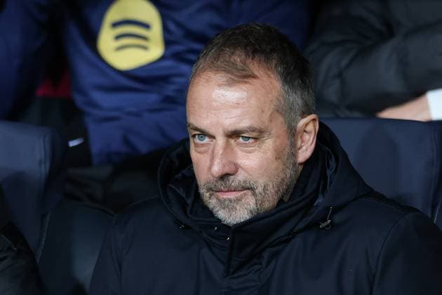 UEFA Champions League 2024 2025 - FC Barcelona, Barca vs Atalanta Bergamo in Barcelona, Spain - 29 Jan 2025 Coach Hansi Flick of FC Barcelona seen during the UEFA Champions League match between FC Barcelona and Atalanta Bergamo at Estadio Olimpico. FInal Score; FC Barcelona 2:2 Atalanta Bergamo. Barcelona Spain Copyright: xGrzegorzxWajdax xSOPAxImagesx BARATA29012025_12