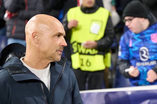 Salzburg, Austria January 29, 2025 Champions League 2024 2025 RB Salzburg vs Atletico de Madrid In the picture Coach Thomas Letsch RB Red Bull Arena Copyright: xFotostandx xWassmuthx