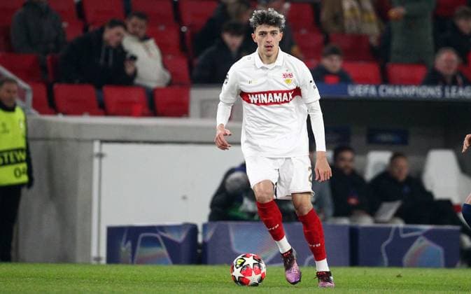 Ameen Al-Dakhil , Champions League , VfB Stuttgart-PSG Paris Saint Germain , Fußball , in der MHP Arena , Stuttgart , Baden-Württemberg , Deutschland . Januar 29, 2025 . Photo by: Davide Elias Ipa Photo Pressefoto DENL Copyright: xDavidexEliasx