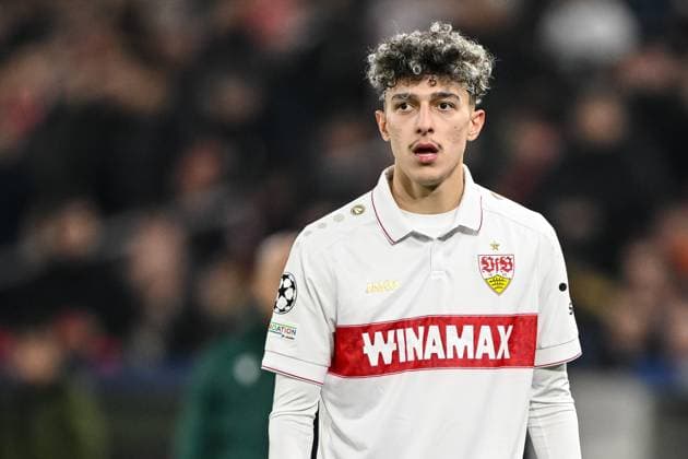 Ameen Al Dakhil VfB Stuttgart Looks on during the UEFA Champions League 2024 25 League Phase MD8 match between VfB Stuttgart and Paris Saint Germain at MHPArena on January 29, 2025 in Stuttgart, Germany Photo by Harry Langer DeFodi Images Defodi 541 VFBPSG20250129 388 Defodi-541