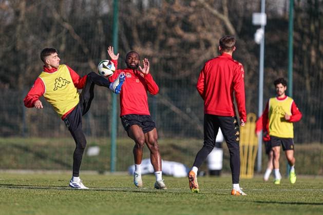 30.01.2025 BIALYSTOK (POLAND) PILKA NOZNA (FOOTBALL) TRENING JAGIELLONIA BIALYSTOK NZ TARAS ROMANCZUK AFIMICO PULULU FOTO KAMIL SWIRYDOWICZ CYFRASPORT NEWSPIX.PL --- Newspix.pl POLAND OUT!  250130CSKS017