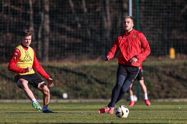 30.01.2025 BIALYSTOK (POLAND) PILKA NOZNA (FOOTBALL) TRENING JAGIELLONIA BIALYSTOK NZ MATEUSZ SKRZYPCZAK FOTO KAMIL SWIRYDOWICZ CYFRASPORT NEWSPIX.PL --- Newspix.pl POLAND OUT!  250130CSKS034