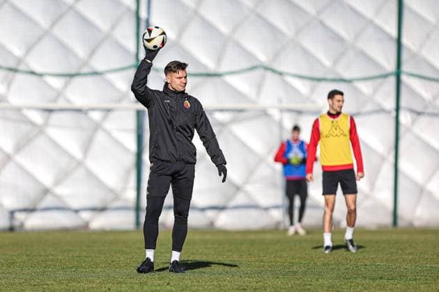30.01.2025 BIALYSTOK (POLAND) PILKA NOZNA (FOOTBALL) TRENING JAGIELLONIA BIALYSTOK NZ MIKOLAJ LUCZAK FOTO KAMIL SWIRYDOWICZ CYFRASPORT NEWSPIX.PL --- Newspix.pl POLAND OUT!  250130CSKS055