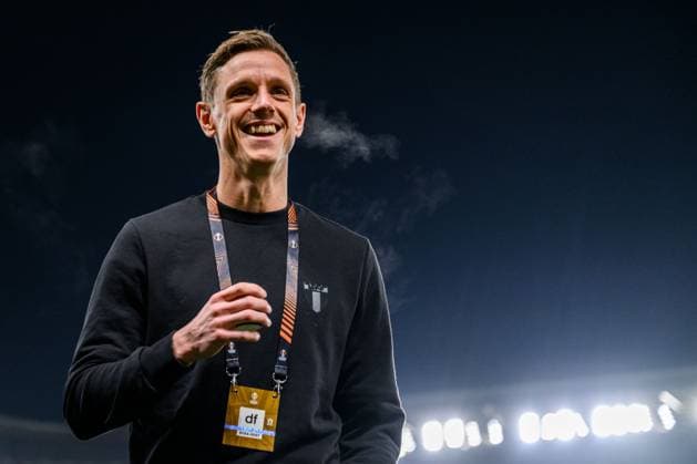 250130 Soren Rieks of Malmö FF ahead of the UEFA Europa League football match between Slavia Prag and Malmö FF on January 30, 2025 in Prague Photo Mathilda Ahlberg BILDBYRAN kod MA MA0779 fotboll football soccer fotball uefa europa league europa league slavia prag malmö ff bbeng  Copyright: MATHILDAxAHLBERG BB250130MA026