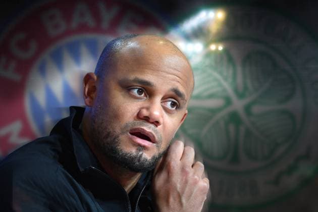 Theme photo for the draw for the play-off matches in the Football Champions League on 31 01 2025 in Nyon Switzerland Coach Vincent KOMPANY Bayern Munich will face either Manchester City with coach Pep Guardiola or Celtic Glasgow
