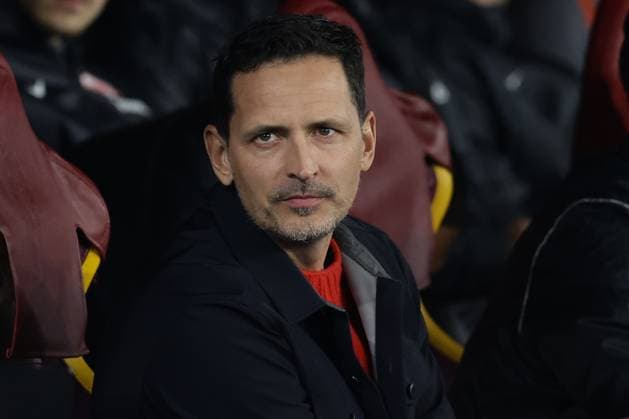Eintracht Frankfurt s German coach Dino Toppmoller during UEFA Europa League phase match day 8 between AS Roma vs Eintracht Frankfurt at Olimpico stadium on November 07, 2024 in Rome, Italy.  Copyright: xAntonioxBalasco IPAxSportx xipa-agency.netx xx IPA_53471334 IPA_Agency_IPA53471334
