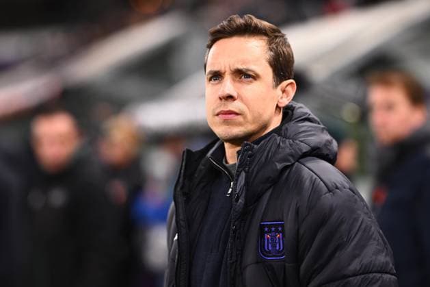 RSC Anderlecht v Hoffenheim - UEFA Europa League ANDERLECHT, BELGIUM - JANUARY 30 : Hubert David head coach of RSC Anderlecht during the UEFA Europa League 2024 25 League Phase MD8 match between RSC Anderlecht and Hoffenheim on January 30, 2025 in Anderlecht, Belgium, 30 01 2025 Anderlecht Belgium  Copyright: xGvgx