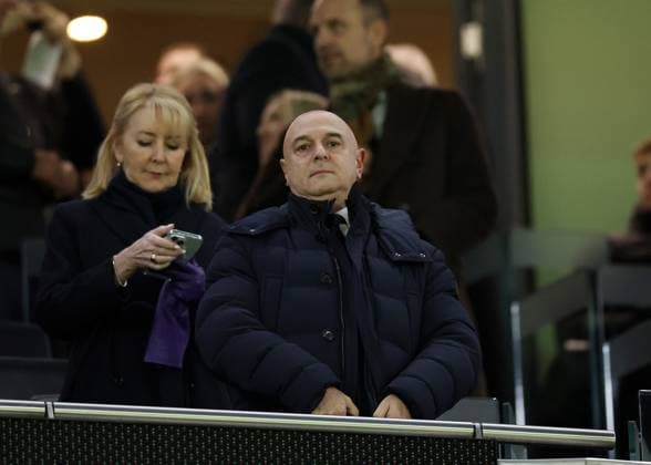 London, England, 30th January 2025. Tottenham chairman Daniel Levy during the UEFA Europa League match at the Tottenham Hotspur Stadium, London. Picture credit should read: David Klein Sportimage EDITORIAL USE ONLY. No use with unauthorised audio, video, data, fixture lists, club league logos or live services. Online in-match use limited to 120 images, no video emulation. No use in betting, games or single club league player publications. SPI_007_DK_Tottenham_Elfsborg SPI-3644-0007