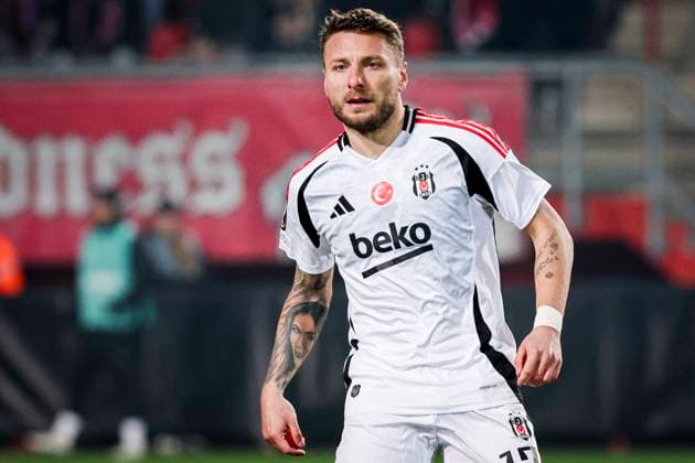 2025-01-30 FC Twente v Besiktas JK - UEFA Europa League 2024 25 League Phase MD8 ENSCHEDE, NETHERLANDS - JANUARY 30: Ciro Immobile of Besiktas JK looks on during the UEFA Europa League 2024 25 League Phase MD8 match between FC Twente and Besiktas JK at De Grolsch Veste on January 30, 2025 in Enschede, Netherlands. Enschede De Grolsch Veste Netherlands Content not available for redistribution in The Netherlands directly or indirectly through any third parties. Copyright: xPeterxLousx