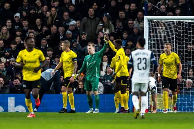 250130 Isak Pettersson and Terry Yegbe of Elfsborg celebrating during the UEFA Europa League football match between Tottenham Hotspur and Elfsborg on January 30, 2025 in London Photo Emma Wallskog BILDBYRAN COP 320 EW0477 fotboll, football, soccer, fotball,uefa europa league, europa le  Copyright: EMMAxWALLSKOG BB250130EW049
