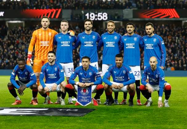 Rangers v Royale Union Saint-Gilloise UEFA Europa League Rangers players during the UEFA Europa League match at Ibrox Stadium, Glasgow UK Newspapers OUT Copyright: xFredxPalmerx FIL-21352-0028