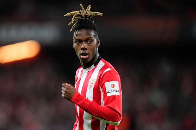 Athletic Club v FC Viktoria Plzen - UEFA Europa League 2024 25 League Phase MD8 Nico Williams left winger of Athletic Club and Spain during the UEFA Europa League 2024 25 League Phase MD8 match between Athletic Club and FC Viktoria Plzen at Estadio de San Mames on January 30, 2025 in Bilbao, Spain. Bilbao Spain  Copyright: xJosexBretonx originalFilename:bretonhernandez-athletic250130_npfo4.jpg