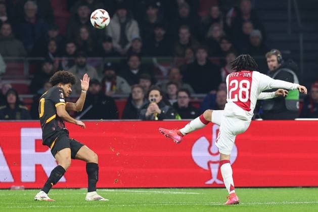 AMSTERDAM, 30-01-2025 , JohanCruijff Arena, football, UEFA Europa League, season 2024 2025, Ajax player Kian Fitz-Jim during the match Ajax - Galasataray, Ajax - Galatasaray  x27627157x Copyright: