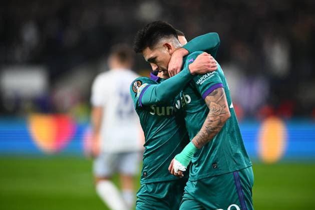 RSC Anderlecht v Hoffenheim - UEFA Europa League ANDERLECHT, BELGIUM - JANUARY 30 : Vazquez Luis forward of RSC Anderlecht celebrates scoring a goal during the UEFA Europa League 2024 25 League Phase MD8 match between RSC Anderlecht and Hoffenheim on January 30, 2025 in Anderlecht, Belgium, 30 01 2025 Anderlecht Belgium  Copyright: xGvgx