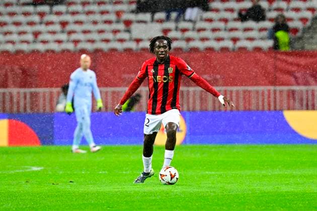 FOOTBALL : OGC Nice VS FK Bodo Glimt - UEFA Europa League - 30 01 2025 L OGC Nice recoit le FK Bodo Glimt Ã l Allianz Riviera dans le cadre de la huiteme journÃ e d UEFA Europa League. YaÃ«l Nandjou (OGCN) NiceFrance  Copyright: xWilliamxCannarellax