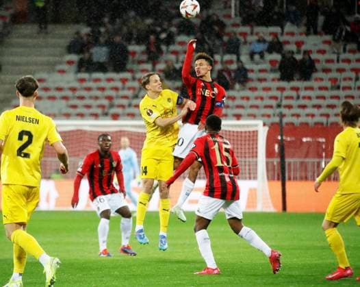 Foot Ligue europa Nice Bodo Glimt PHOTOPQR NICE MATIN Dylan Meiffret ; Nice ; 30 01 2025 ; Match de Ligue Europa de football, l OGC Nice affronte le FK BODO GLIMT a domicile au stade Allianz Riviera. ICI : 10 - Sofiane Diop UEFA Europa League football match between Nice and FK Bodoe Glimt on January 30, 2025. Nice France  Copyright: xPHOTOPQR NICExMATIN MAXPPPxDylanxMeiffretx 20250130NIM2696 20250130NIM2696