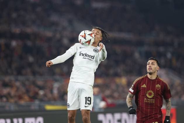 UEFA Europa League, match day 8 - AS Roma vs Eintracht Frankfurt at Olympic Stadium in Rome on 30th January 2025 Rome, Italy 30.01.2025: during the Uefa Europa League 2024-2025, football match between AS Roma vs Eintracht Frankfurt at Olympic Stadium in Rome. Rome Olympic italy italy Copyright: xmarcoxiacobucci