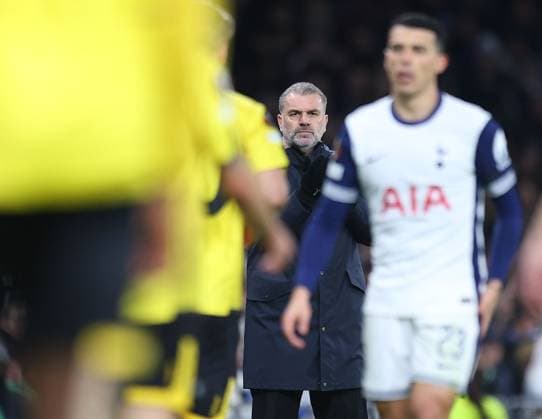 Ange Postecoglou manager of Tottenham Hotspur Tottenham Hotspur v Elfsborg, UEFA Europa League, Group Stage, Football, Tottenham Hotspur Stadium, London, UK - 30 Jan 2025 EDITORIAL USE ONLY No use with unauthorised audio, video, data, fixture lists, club league logos or live services. Online in-match use limited to 120 images, no video emulation. No use in betting, games or single club league player publications. Copyright: xShutterstockx 15123155ad