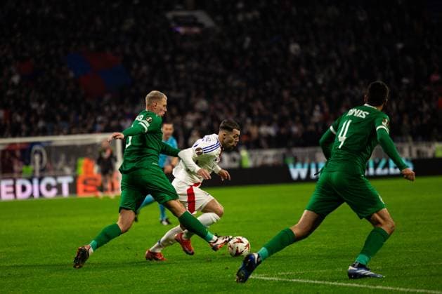 FOOTBALL : Olympique Lyonnais vs Ludogorets Razgrads - Europaligue - Groupama Stadium - Decines-Charpieu - 30 01 2025 Georges Mikautadze (69 Olympique Lyonnais) lors du match Olympique Lyonnais vs Ludogorests, UEFA Europa League, Groupama Stadium Ã Lyon, France LyonFrance  Copyright: xPaulinexFIGUETx xPSnewZx