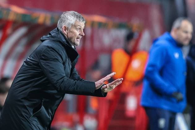 Soccer UEFA Europa League Matchday 8 FC Twente Enschede Besiktas JK on 30 01 2025 at Arena De Grolsch Veste in Enschede Ole Gunnar Solskjaer Coach Head Coach Istanbul xJRx