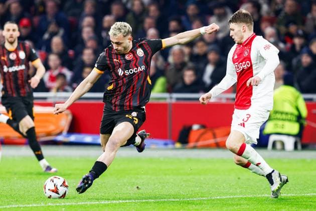 AMSTERDAM , 30-01-2025 , Johan Cruijff Arena , UEFA Europa League football , season 2024 2025, match between Ajax and Galatasaray , Galatasaray player Baris Alper Yilmaz Ajax - Galatasaray  x27628242x Copyright: