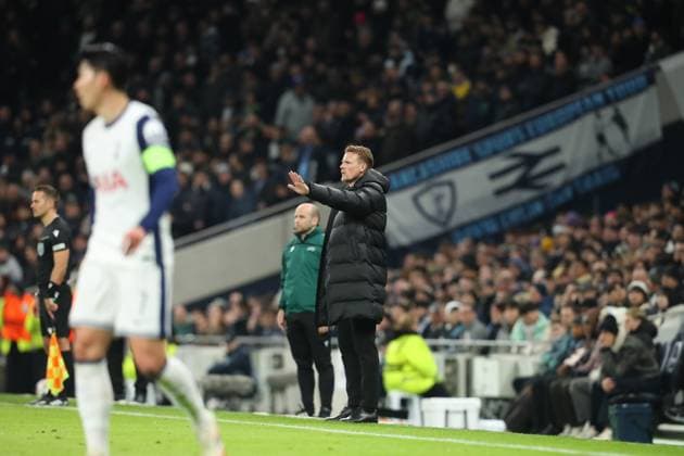 30th January 2025; Tottenham Hotspur Stadium, London, England; UEFA Europa League Football, Tottenham Hotspur versus Elfsborg; Elfsborg manager Oscar Hiljemark  ActionPlus12745512 KatiexChan