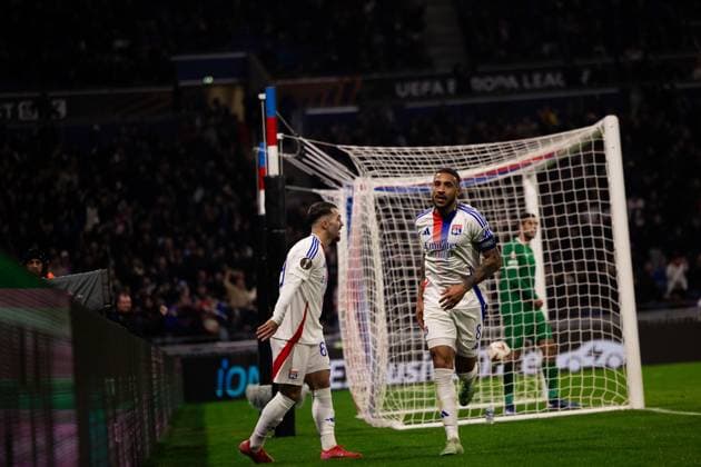 FOOTBALL : Olympique Lyonnais vs Ludogorets Razgrads - Europaligue - Groupama Stadium - Decines-Charpieu - 30 01 2025 Corentin Tolisso (8 Olympique Lyonnais) but lors du match Olympique Lyonnais vs Ludogorests, UEFA Europa League, Groupama Stadium Ã Lyon, France LyonFrance  Copyright: xPaulinexFIGUETx xPSnewZx