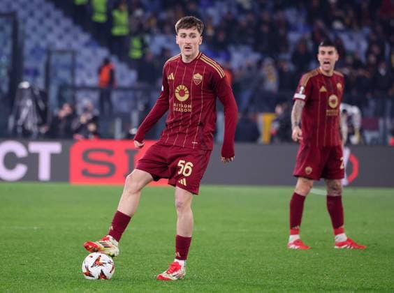 January 31, 2025, Roma, Lazio, ITALY: 30 01 2025 Rome, Stadio Olimpico, football match valid for UEFA Europa League 2024 24 between AS Roma vs Eintracht Frankfurt.In photo: Alexis Saelemaekers of Roma AS Roma ITALY - ZUMAs236 20250131_aap_s236_001 Copyright: xFabioxSassox