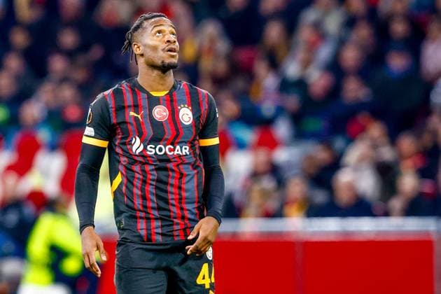 AMSTERDAM , 30-01-2025 , Johan Cruijff Arena , UEFA Europa League football , season 2024 2025, match between Ajax and Galatasaray , Galatasaray player Victor Osimhen Ajax - Galatasaray  x27628535x Copyright: