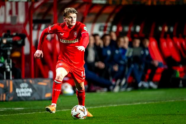 FC Twente midfielder Sem Steijn during the match Twente Besiktas at the Grolsch Veste for the UEFA Europa League League phase Matchday 8 season 2024 2025 in ENSCHEDE, Netherlands on 30 january 2025, photo by Marcel van Dorst EYE4images Defodi 746 212235 Defodi-746