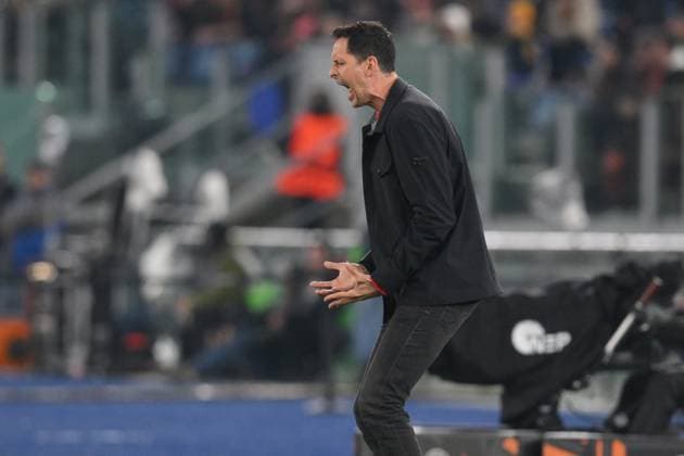 30th January 2025, Stadio Olimpico, Rome, Italy; UEFA Europa League Football; Roma versus Eintracht Frankfurt; Dino Toppmoller head coach of Eintracht Frankfurt  ActionPlus12745546 AllShotLive