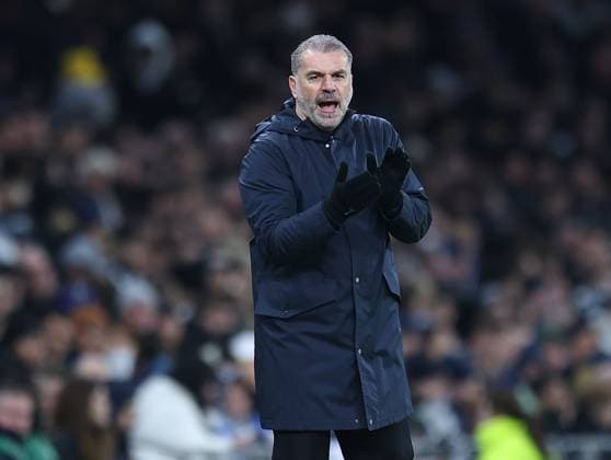 Ange Postecoglou manager of Tottenham Hotspur reacts Tottenham Hotspur v Elfsborg, UEFA Europa League, Group Stage, Football, Tottenham Hotspur Stadium, London, UK - 30 Jan 2025 EDITORIAL USE ONLY No use with unauthorised audio, video, data, fixture lists, club league logos or live services. Online in-match use limited to 120 images, no video emulation. No use in betting, games or single club league player publications. Copyright: xShutterstockx 15123155ba