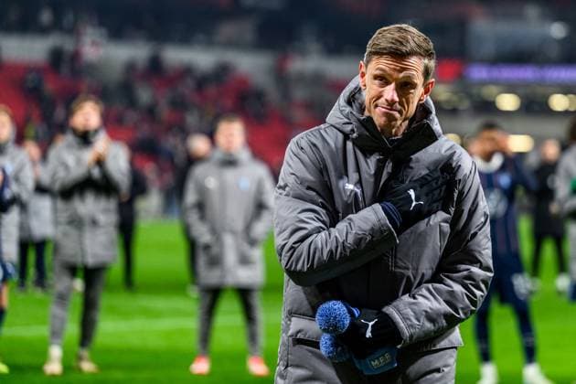 250130 Soren Rieks of Malmö FF after the UEFA Europa League football match between Slavia Prague and Malmö FF on January 30, 2025 in Prague Photo Mathilda Ahlberg BILDBYRAN kod MA MA0779 fotboll football soccer fotball uefa europa league europa league slavia prag malmö ff bbeng bbauto  Copyright: MATHILDAxAHLBERG BB250130MA129