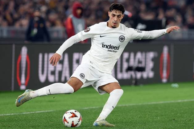 Rome, Italy 30.01.2025: Fares Chaibi of Eintracht Frankfurt during the Uefa Europa League 2024-2025, football match between AS Roma vs Eintracht Frankfurt at Olympic Stadium in Rome.  Copyright: xMarcoxIacobucci IPAxSportx xipa-agency.netx xx IPA_53474685 IPA_Agency_IPA53474685