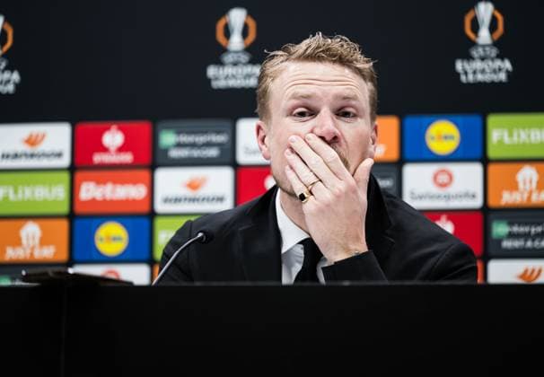 250130 Head coach Oscar Hiljemark of Elfsborg after the UEFA Europa League football match between Tottenham Hotspur and Elfsborg on January 30, 2025 in London Photo Emma Wallskog BILDBYRAN COP 320 EW0477 fotboll football soccer fotball uefa europa league europa league tottenham hotspur elfsborg bbeng  Copyright: EMMAxWALLSKOG BB250130EW185