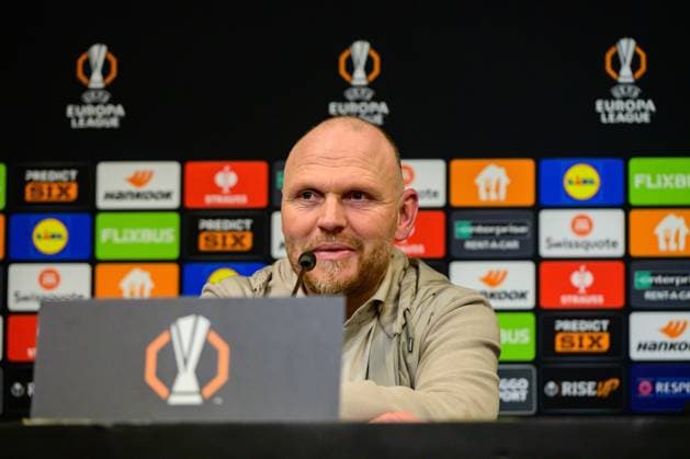 ENSCHEDE, Stadium Grolsch Veste, 30-01-2025 , season 2024 2025 , Europa League during the match Twente - Besiktas FC Twente coach Joseph Oosting during press conference, PK, Pressekonferenz Twente - Besiktas  x27630153x Copyright:
