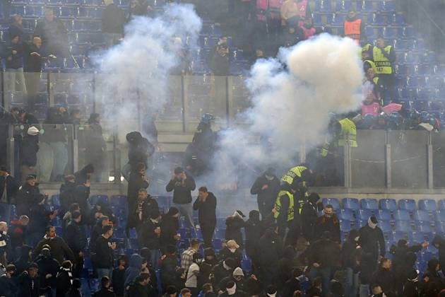 Soccer, Europa League qualifying round , AS Roma v Eintracht Frankfurt Eintracht Frankfurt fans during the Europa League qualifying round - 8th leg match between AS Roma v Eintracht Frankfurt at Olympic stadium Copyright: xImago-Images Emmefotox