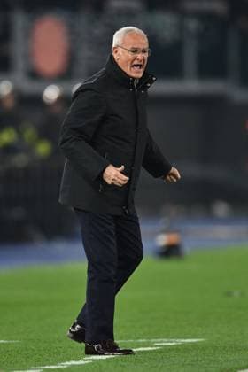 CALCIO - UEFA Europa League - AS Roma vs Eintracht Frankfurt Claudio Ranieri coach of A.S. Roma particPhoto by IPA ABACAPRESS.COMtes in the UEFA Europa League 2024 25 League Phase MD8 match between A.S. Roma and Eintracht Frankfurt at Olympic Stadium on January 30, 2025 in Rome, Italy. Rome Italy  Copyright: xIPAxSport ABACAx