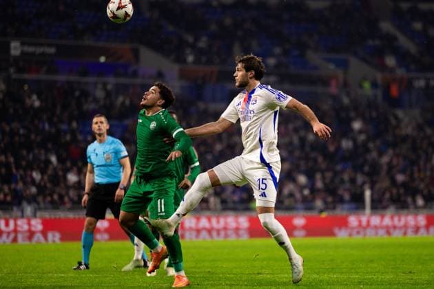 FOOTBALL : Olympique Lyonnais vs Ludogorets Razgrads - Europaligue - Groupama Stadium - Decines-Charpieu - 30 01 2025 Tanner Tessmann (15 Olympique Lyonnais) lors du match Olympique Lyonnais vs Ludogorests, UEFA Europa League, Groupama Stadium Ã Lyon, France LyonFrance  Copyright: xPaulinexFIGUETx xPSnewZx