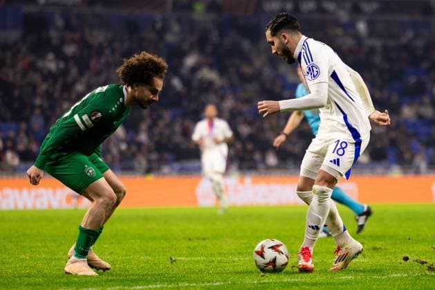 FOOTBALL : Olympique Lyonnais vs Ludogorets Razgrads - Europaligue - Groupama Stadium - Decines-Charpieu - 30 01 2025 Rayan Cherki (18 Olympique Lyonnais) lors du match Olympique Lyonnais vs Ludogorests, UEFA Europa League, Groupama Stadium Ã Lyon, France LyonFrance  Copyright: xPaulinexFIGUETx xPSnewZx