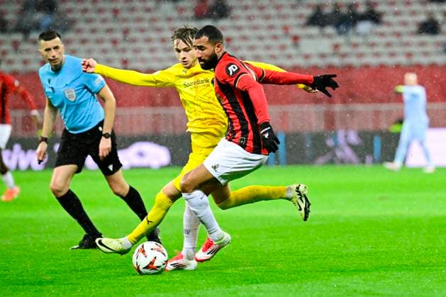 FOOTBALL : OGC Nice VS FK Bodo Glimt - UEFA Europa League - 30 01 2025 L OGC Nice recoit le FK Bodo Glimt Ã l Allianz Riviera dans le cadre de la huiteme journÃ e d UEFA Europa League. Ali Abdi (OGCN) NiceFrance  Copyright: xWilliamxCannarellax