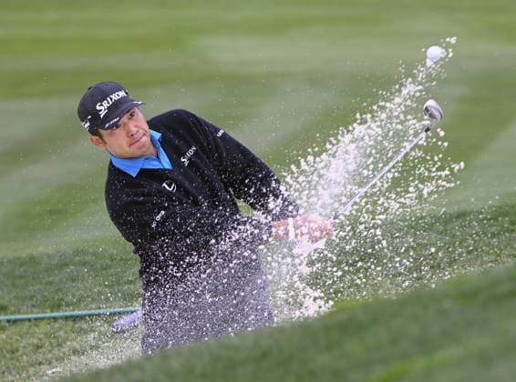 Golf: AT&T Pebble Beach Pro-Am Hideki Matsuyama of Japan plays a shot in the first round of the AT&amp;T Pebble Beach Pro-Am golf tournament on Jan. 30, 2025, at Spyglass Hill Golf Course in Pebble Beach, California.  A14AA0004073639P
