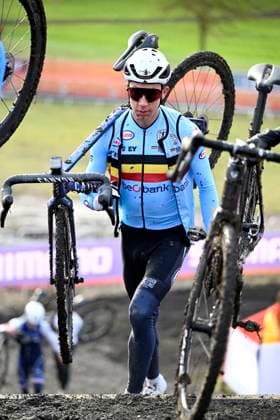2025 UCI Cyclo-Cross WC - Media activities 31 01 2025 LIEVIN, FRANCE - JANUARY 31 : Michels Jente (BEL) on training during the official training session on the track of the 2025 UCI Cyclo-Cross World Championships on January 31, 2025 in Lievin, France, 31 01 2025 Lievin France  Copyright: xNicoxVereeckenx