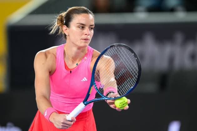 TENNIS - WTA, Tennis Damen Upper Austria Ladies Linz LINZ,AUSTRIA,31.JAN.25 - TENNIS - WTA Tour, Upper Austria Ladies Linz. Image shows Maria Sakkari (GRE).  GEPAxpictures xChristianxMoser