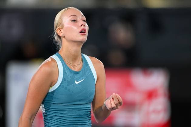 TENNIS - WTA, Tennis Damen Upper Austria Ladies Linz LINZ,AUSTRIA,31.JAN.25 - TENNIS - WTA Tour, Upper Austria Ladies Linz. Image shows Anastasia Potapova (RUS).  GEPAxpictures xChristianxMoser