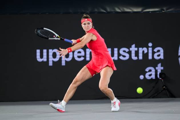 TENNIS - WTA, Tennis Damen Upper Austria Ladies Linz LINZ,AUSTRIA,31.JAN.25 - TENNIS - WTA Tour, Upper Austria Ladies Linz. Image shows Karolina Muchova (CZE).  GEPAxpictures xChristianxMoser