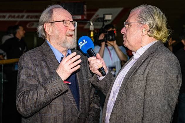 Wolfgang Thierse in an interview Wolfgang Thierse SPD Former President of the German Bundestag at the opening of the Sixdays Berlin Day Sixdays Berlin 2025 Berlin Six-Day Race January 31, 2025 Velodrom Berlin
