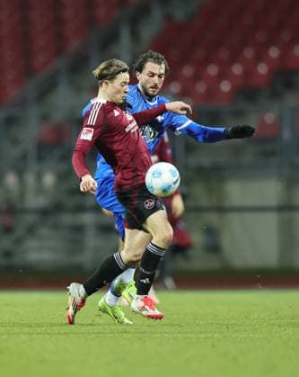 31 01 2025 Soccer Season 2024 2025 2 Soccer Bundesliga 20 Matchday 1 FC Nürnberg FCN Club SV Darmstadt 98 SVD Lilien Sportfoto Zink DaMa xdaxmax DFL regulations prohibit any use of photographs as image sequences and or quasi video only for editorial use Caspar Jander 20, 1 FC Nürnberg FCN Fraser Hornby 9, SV Darmstadt 98 D98 SV98